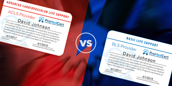 ACLS vs. BLS certifications